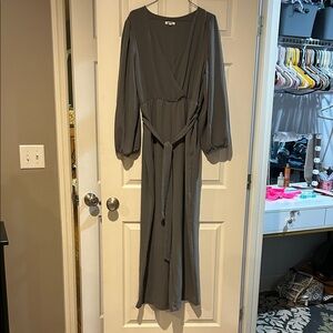 Maurices Charcoal Long Sleeve Dress